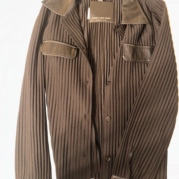 Marc New York Women's Black Ribbed Blazer - Picture 2 of 4